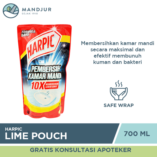 Harpic Lime Pouch 700 ML - Apotek Mandjur