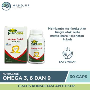 Nutracare Omega 3-6-9 1200mg - Apotek Mandjur