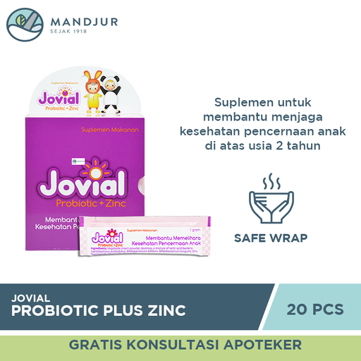 Jovial Probiotic Plus Zinc - Apotek Mandjur