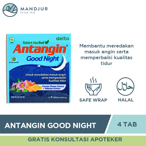 Antangin Good Night 4 Tablet - Apotek Mandjur