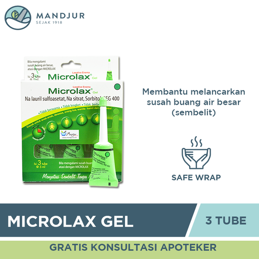 Microlax Gel Isi 3 Tube - Apotek Mandjur