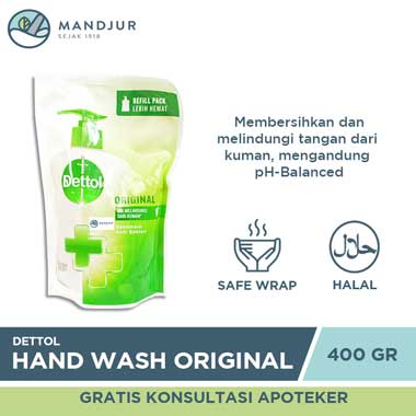 Dettol Handwash Original - 400 Gram - Apotek Mandjur