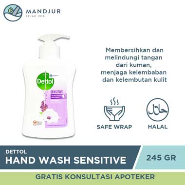 Dettol Handwash Sensitive - 245 ML - Apotek Mandjur