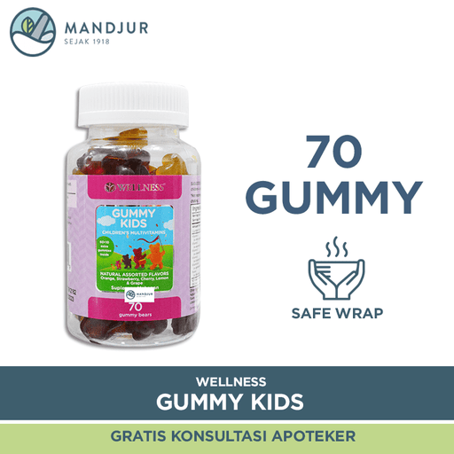 Wellness Gummy Kids Multivitamins Isi 70 - Apotek Mandjur