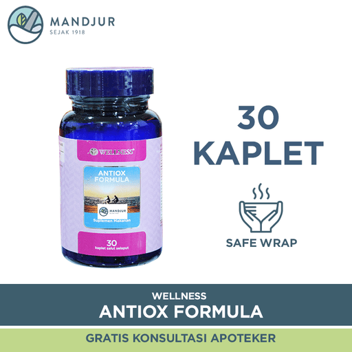Wellness Antiox Formula Isi 30 Kaplet - Apotek Mandjur