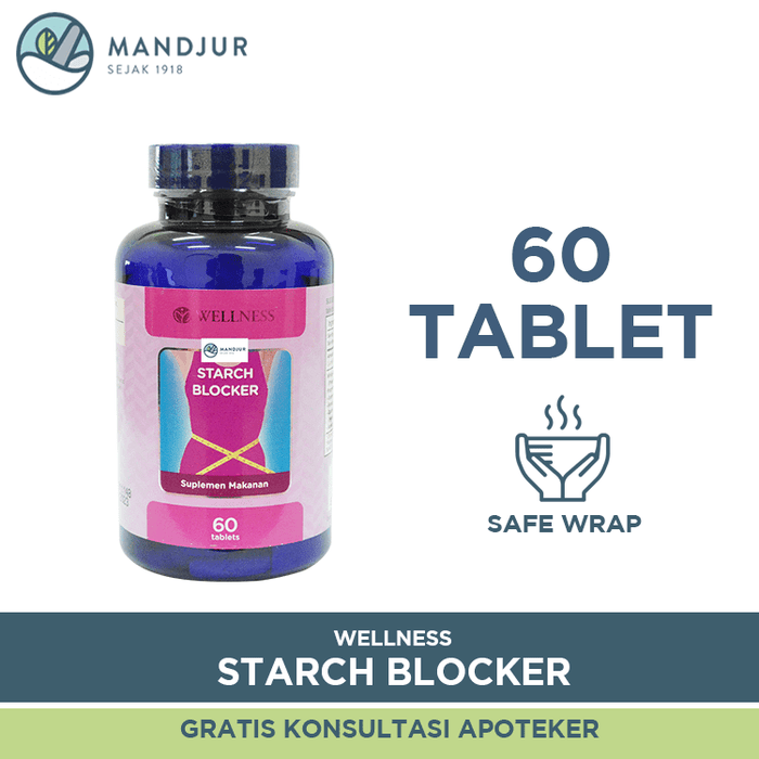 Wellness Starch Blocker Isi 60 Tablet — Apotek Mandjur