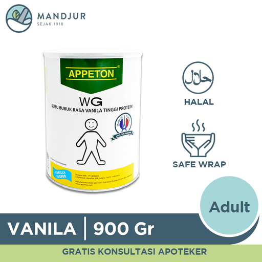 Appeton Weight Gain Adult Vanilla 900 gr - Apotek Mandjur