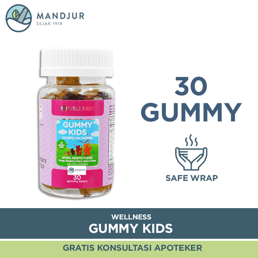 Wellness Gummy Kids Multivitamins Isi 30 - Apotek Mandjur